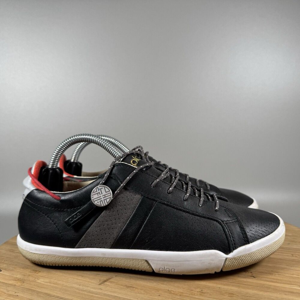 Plae Mulberry Black Leather Casual Sneakers Womens‎ 6.5 Shoes